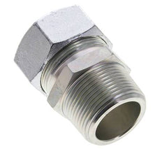 1 1/4'' NPT Außengewinde x 35L Verzinkter Stahl Gerader Schneidring 160 Bar DIN 2353