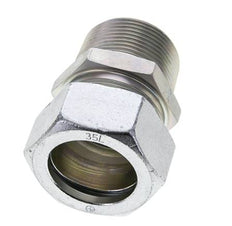 1 1/4'' NPT Außengewinde x 35L Verzinkter Stahl Gerader Schneidring 160 Bar DIN 2353