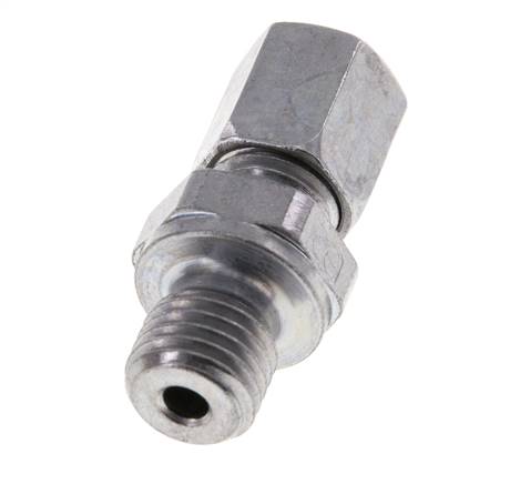 M12x1,5 Außengewinde x 6L Verzinkter Stahl Gerade Schneidring 315 Bar DIN 2353