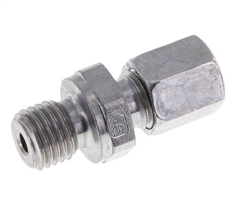 M12x1,5 Außengewinde x 6L Verzinkter Stahl Gerade Schneidring 315 Bar DIN 2353