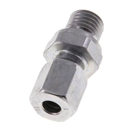 M12x1,5 Außengewinde x 6L Verzinkter Stahl Gerade Schneidring 315 Bar DIN 2353