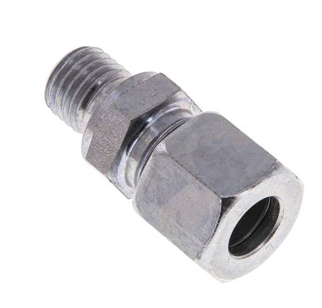 M12x1,5 Außengewinde x 10L Verzinkter Stahl Gerade Schneidring 315 Bar DIN 2353