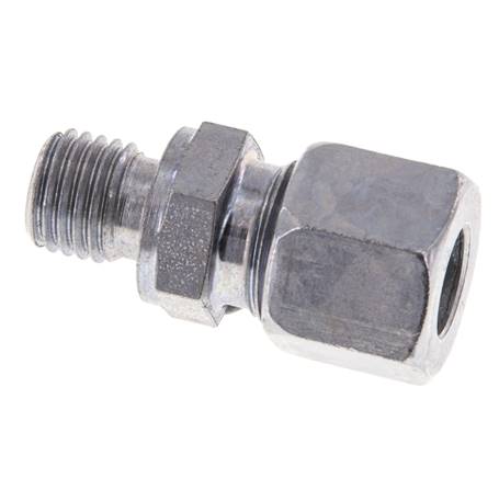 M12x1,5 Außengewinde x 10L Verzinkter Stahl Gerade Schneidring 315 Bar DIN 2353