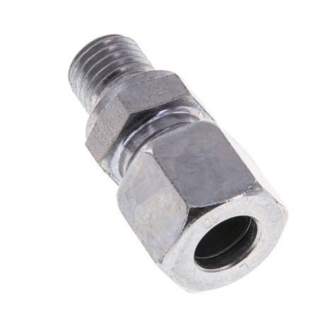 M12x1,5 Außengewinde x 10L Verzinkter Stahl Gerade Schneidring 315 Bar DIN 2353