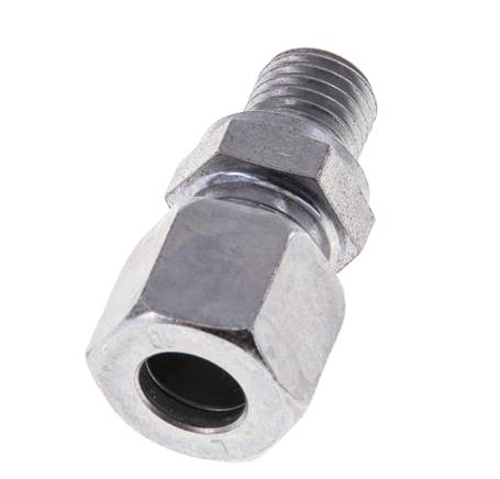 M12x1,5 Außengewinde x 10L Verzinkter Stahl Gerade Schneidring 315 Bar DIN 2353