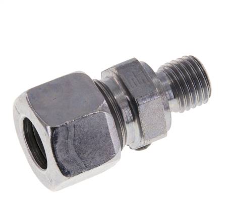 M12x1,5 Außengewinde x 12L Verzinkter Stahl Gerade Schneidring 315 Bar DIN 2353
