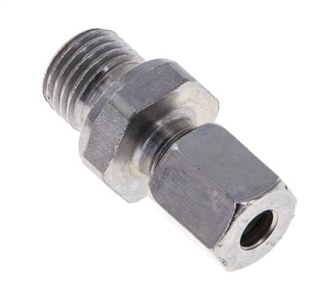 M14x1,5 Außengewinde x 6L Verzinkter Stahl Gerade Schneidring 315 Bar DIN 2353