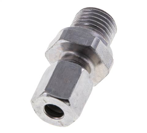 M14x1,5 Außengewinde x 6L Verzinkter Stahl Gerade Schneidring 315 Bar DIN 2353