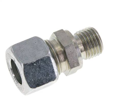 M14x1,5 Außengewinde x 12L Verzinkter Stahl Gerade Schneidring 315 Bar DIN 2353