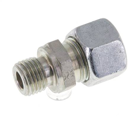 M14x1,5 Außengewinde x 12L Verzinkter Stahl Gerade Schneidring 315 Bar DIN 2353