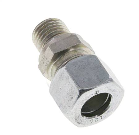 M14x1,5 Außengewinde x 12L Verzinkter Stahl Gerade Schneidring 315 Bar DIN 2353