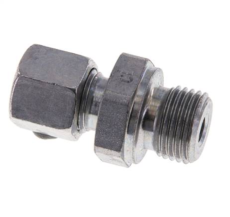 M16x1,5 Außengewinde x 8L Verzinkter Stahl Gerade Schneidring 315 Bar DIN 2353