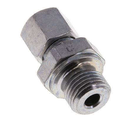 M16x1,5 Außengewinde x 8L Verzinkter Stahl Gerade Schneidring 315 Bar DIN 2353