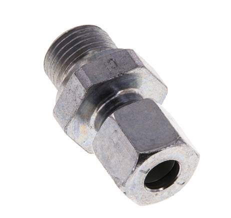 M16x1,5 Außengewinde x 8L Verzinkter Stahl Gerade Schneidring 315 Bar DIN 2353