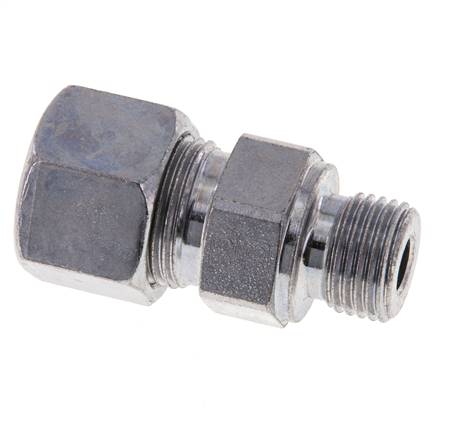 M16x1,5 Außengewinde x 12S Verzinkter Stahl Gerade Schneidring 630 Bar DIN 2353