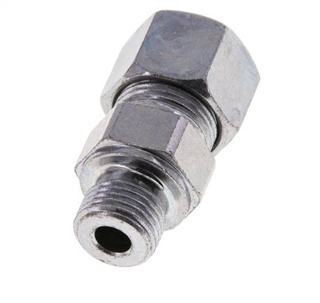 M16x1,5 Außengewinde x 12S Verzinkter Stahl Gerade Schneidring 630 Bar DIN 2353