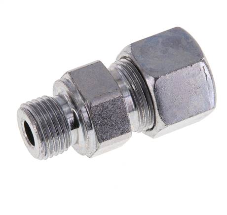 M16x1,5 Außengewinde x 12S Verzinkter Stahl Gerade Schneidring 630 Bar DIN 2353