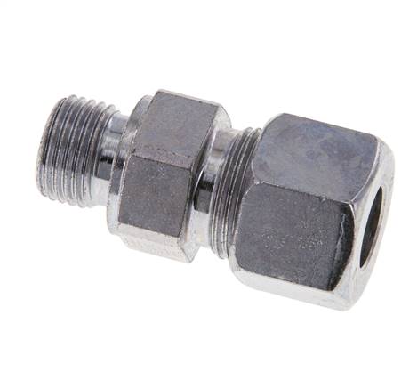 M16x1,5 Außengewinde x 12S Verzinkter Stahl Gerade Schneidring 630 Bar DIN 2353