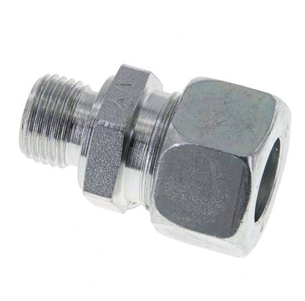 M16x1,5 Außengewinde x 15L Verzinkter Stahl Gerade Schneidring 315 Bar DIN 2353