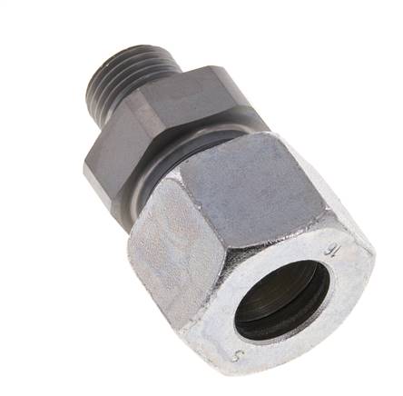 M16x1,5 Außengewinde x 16S Verzinkter Stahl Gerade Schneidring 400 Bar DIN 2353