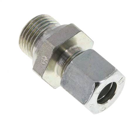 M18x1,5 Außengewinde x 10L Verzinkter Stahl Gerade Schneidring 315 Bar DIN 2353