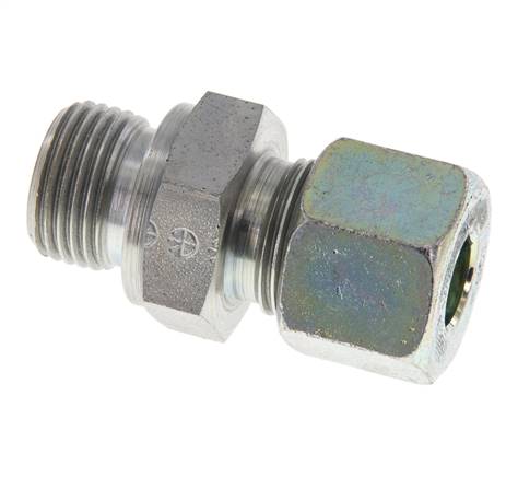 M18x1,5 Außengewinde x 10S Verzinkter Stahl Gerade Schneidring 630 Bar DIN 2353