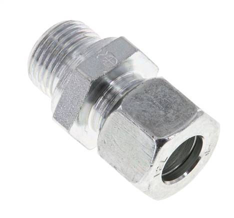 M18x1,5 Außengewinde x 12L Verzinkter Stahl Gerade Schneidring 315 Bar DIN 2353