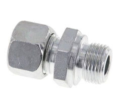 M18x1,5 Außengewinde x 12L Verzinkter Stahl Gerade Schneidring 315 Bar DIN 2353