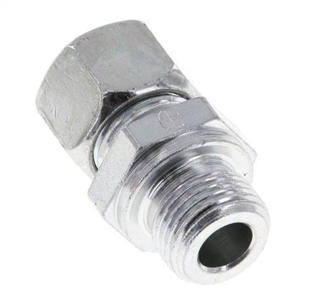 M18x1,5 Außengewinde x 12L Verzinkter Stahl Gerade Schneidring 315 Bar DIN 2353