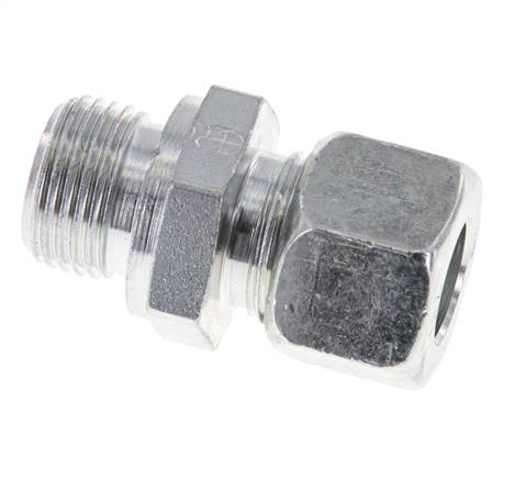 M18x1,5 Außengewinde x 12L Verzinkter Stahl Gerade Schneidring 315 Bar DIN 2353