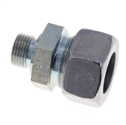 M18x1,5 Außengewinde x 22L Verzinkter Stahl Gerade Schneidring 160 Bar DIN 2353