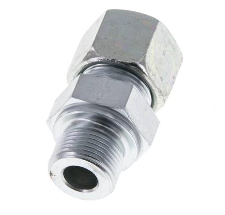 M20x1,5 Außengewinde x 14S Verzinkter Stahl Gerade Schneidring 630 Bar DIN 2353