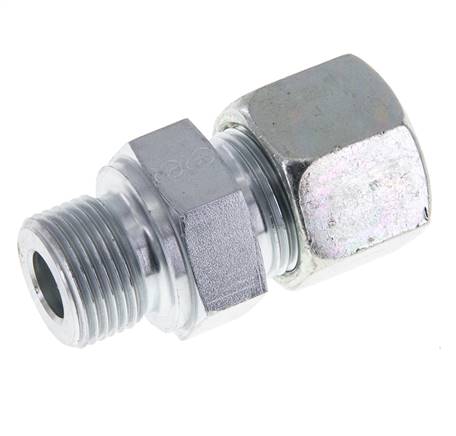 M20x1,5 Außengewinde x 14S Verzinkter Stahl Gerade Schneidring 630 Bar DIN 2353