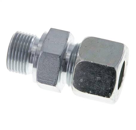 M20x1,5 Außengewinde x 14S Verzinkter Stahl Gerade Schneidring 630 Bar DIN 2353