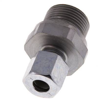 M22x1,5 Außengewinde x 8L Verzinkter Stahl Gerade Schneidring 315 Bar DIN 2353