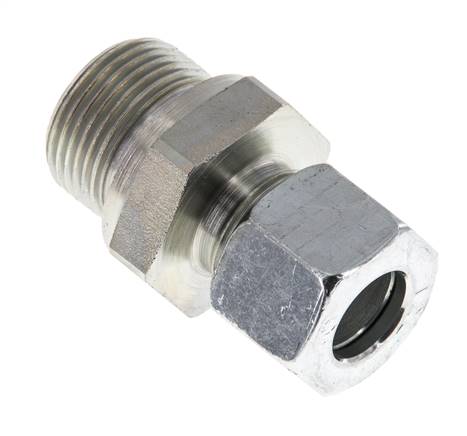 M22x1,5 Außengewinde x 12L Verzinkter Stahl Gerade Schneidring 315 Bar DIN 2353