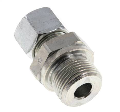 M22x1,5 Außengewinde x 12L Verzinkter Stahl Gerade Schneidring 315 Bar DIN 2353