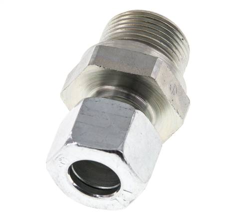 M22x1,5 Außengewinde x 12L Verzinkter Stahl Gerade Schneidring 315 Bar DIN 2353