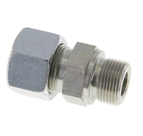 M22x1,5 Außengewinde x 16S Verzinkter Stahl Gerade Schneidring 400 Bar DIN 2353