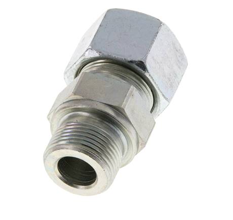 M22x1,5 Außengewinde x 16S Verzinkter Stahl Gerade Schneidring 400 Bar DIN 2353