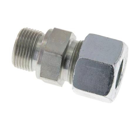 M22x1,5 Außengewinde x 16S Verzinkter Stahl Gerade Schneidring 400 Bar DIN 2353