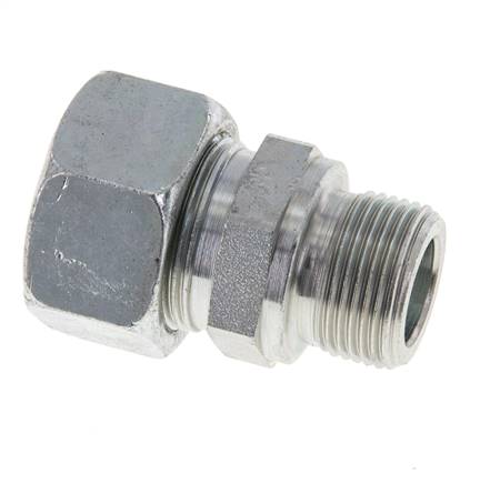 M22x1,5 Außengewinde x 18L Verzinkter Stahl Gerade Schneidring 315 Bar DIN 2353