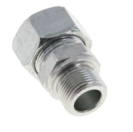 M22x1,5 Außengewinde x 18L Verzinkter Stahl Gerade Schneidring 315 Bar DIN 2353