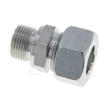 M22x1,5 Außengewinde x 18L Verzinkter Stahl Gerade Schneidring 315 Bar DIN 2353