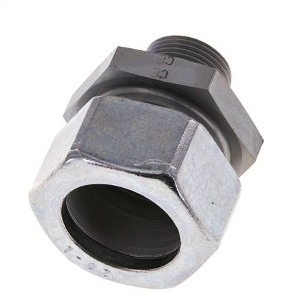 M22x1,5 Außengewinde x 28L Verzinkter Stahl Gerade Schneidring 160 Bar DIN 2353