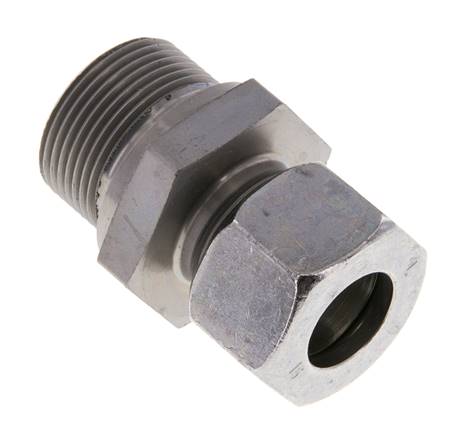 M26x1,5 Außengewinde x 15L Verzinkter Stahl Gerade Schneidring 315 Bar DIN 2353