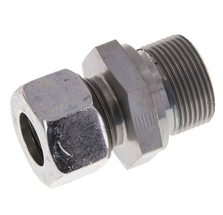 M26x1,5 Außengewinde x 15L Verzinkter Stahl Gerade Schneidring 315 Bar DIN 2353