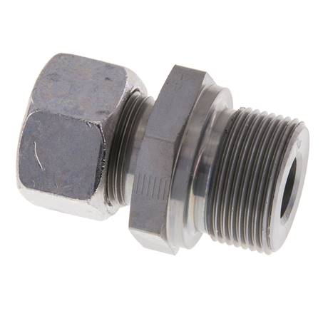 M26x1,5 Außengewinde x 15L Verzinkter Stahl Gerade Schneidring 315 Bar DIN 2353