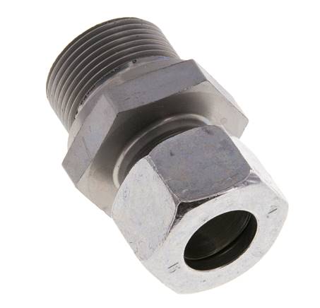 M26x1,5 Außengewinde x 15L Verzinkter Stahl Gerade Schneidring 315 Bar DIN 2353