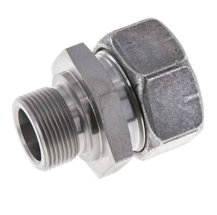 M26x1,5 Außengewinde x 28L Verzinkter Stahl Gerader Schneidring 160 Bar DIN 2353